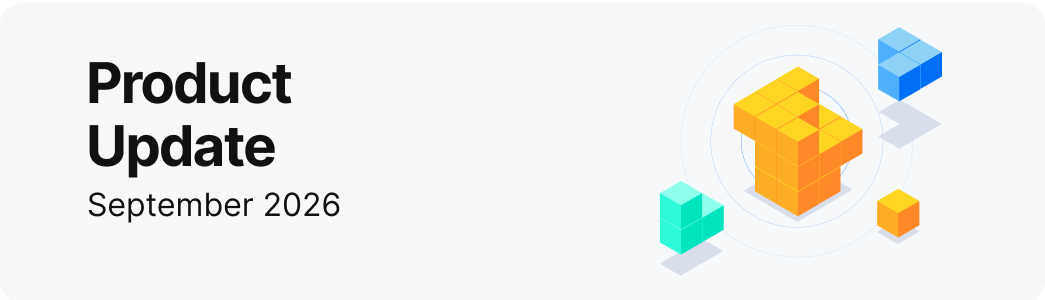 Product update September 2026